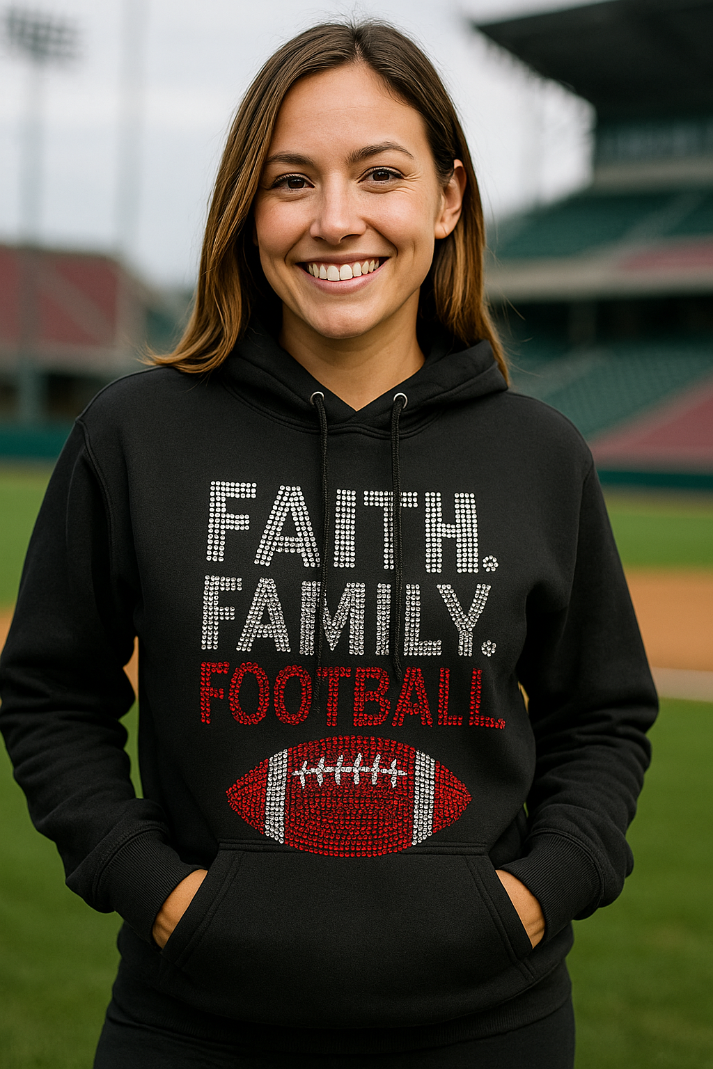 Faith. Family. Football. – Performance Hoodie