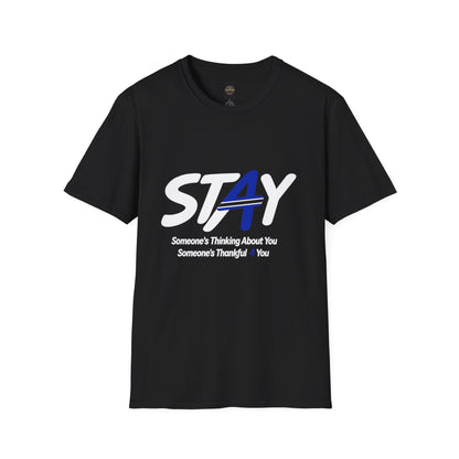 STAY Law Enforcement Mental Health Shirt | Thin Blue Line Awareness Apparel