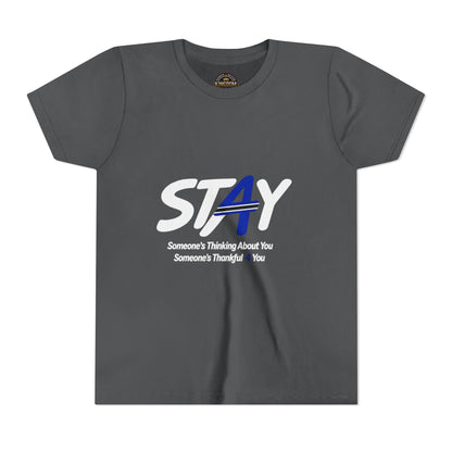 YOUTH SIZED---STAY Law Enforcement Mental Health Shirt | Thin Blue Line Awareness Apparel