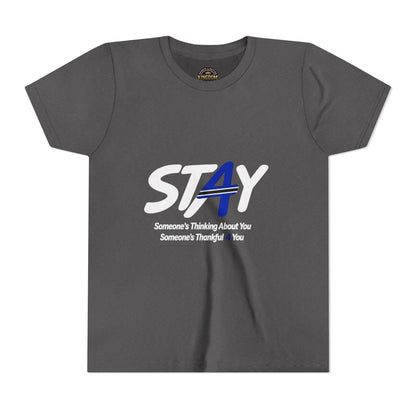 YOUTH SIZED---STAY Law Enforcement Mental Health Shirt | Thin Blue Line Awareness Apparel