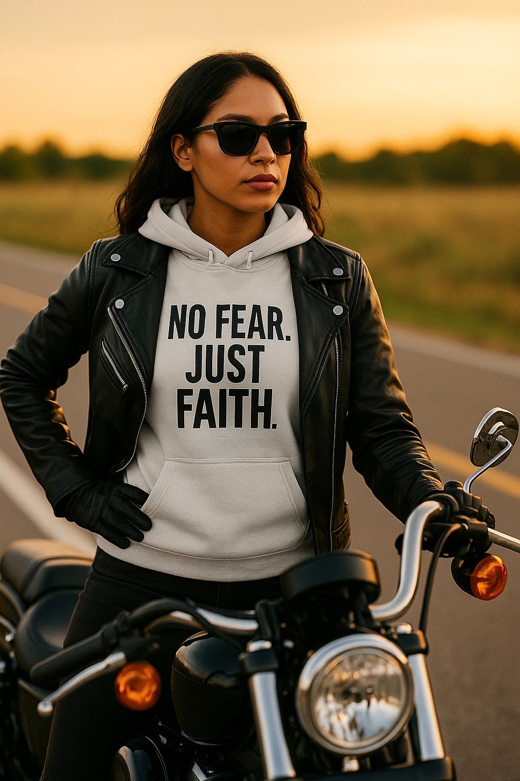 No Fear. Just Faith. – Performance Hoodie