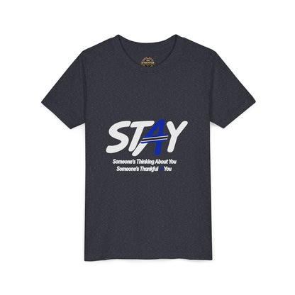 YOUTH SIZED---STAY Law Enforcement Mental Health Shirt | Thin Blue Line Awareness Apparel
