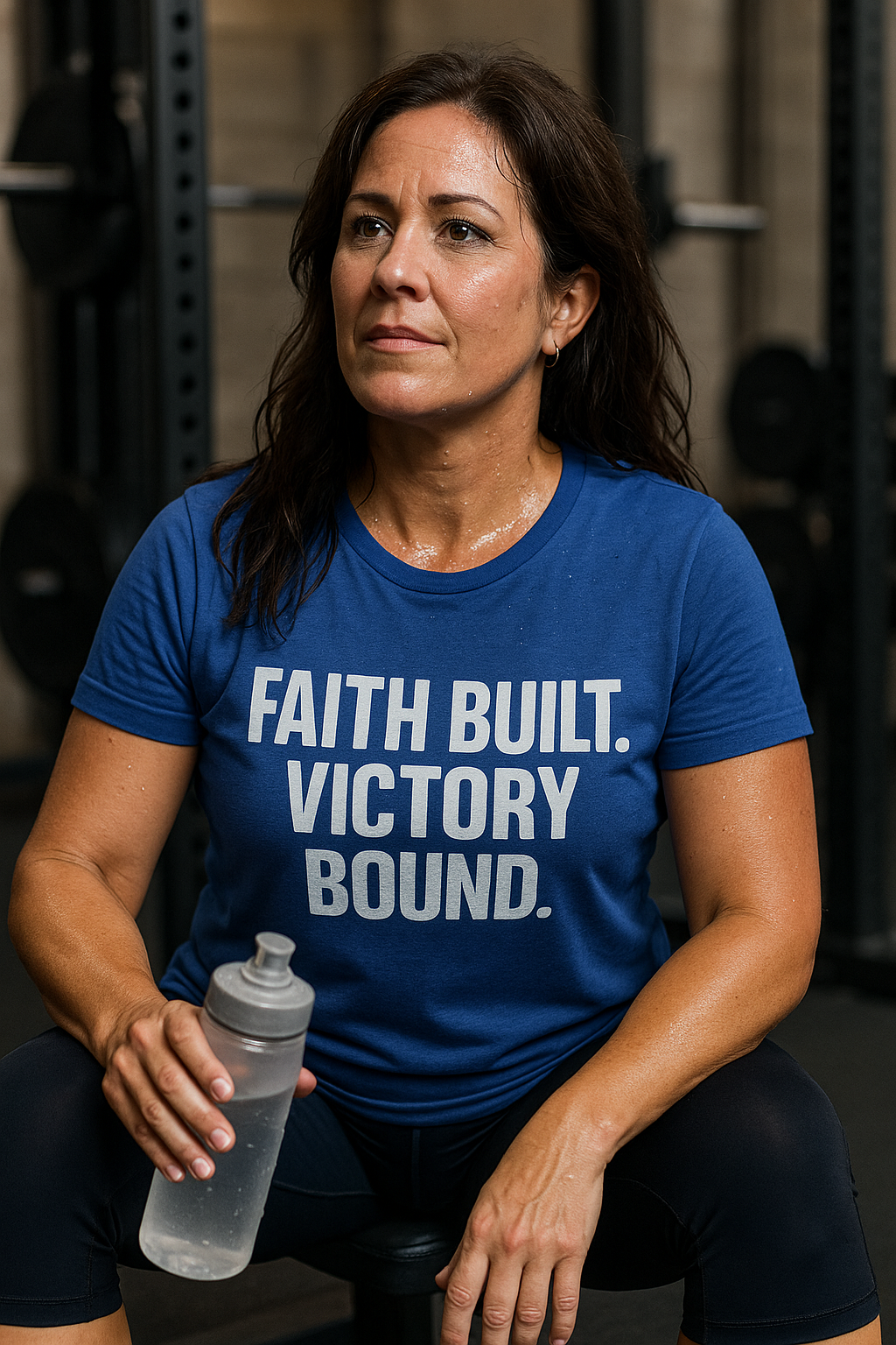 Faith Built. Victory Bound. – Performance Tee