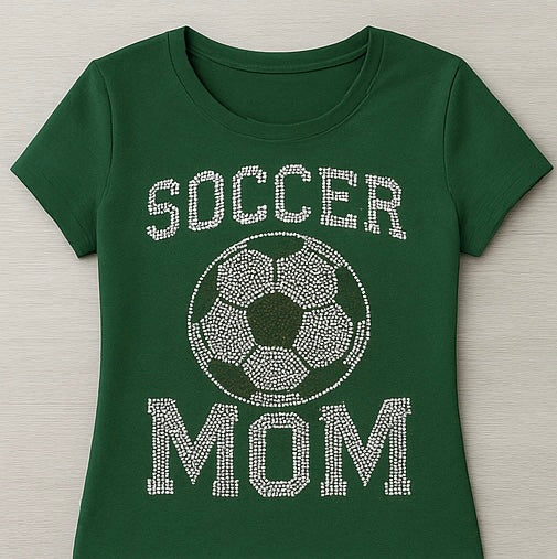 Soccer Mom – Rhinestone Tee