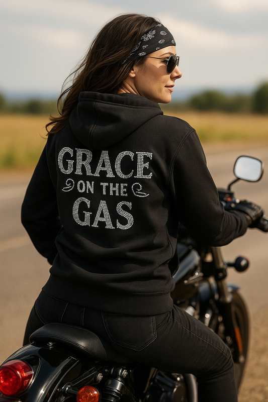 Grace on the Gas – Performance Hoodie