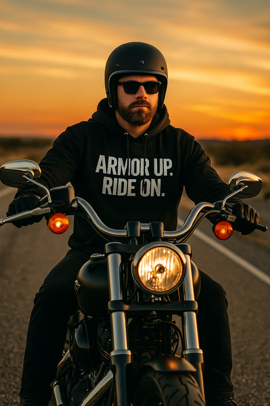 Armor Up. Ride On. – Performance Hoodie