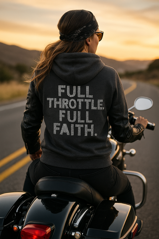 Full Throttle. Full Faith. – Performance Hoodie